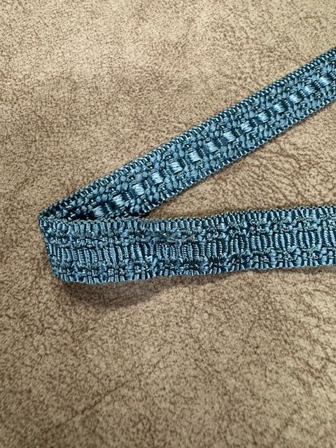 Upholstery Flat Braid Trim - Blue Boy