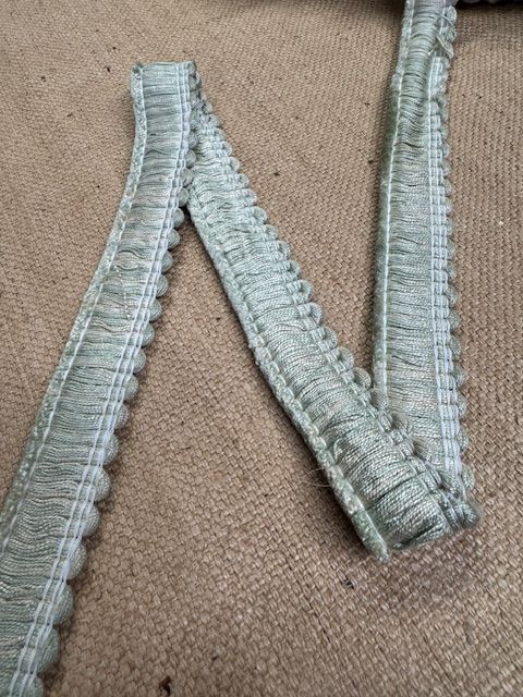 Upholstery Brush Fringe/ Ruche Trim - Snow