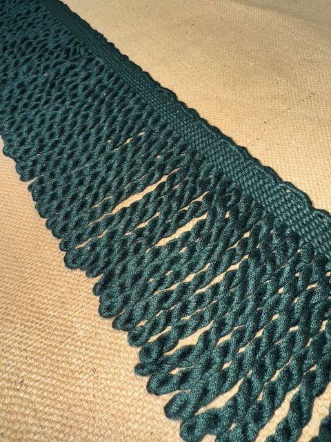 Upholstery Spectrum Heavy Bullion Fringe - Braided top Rope - Emerald Green (Copy)