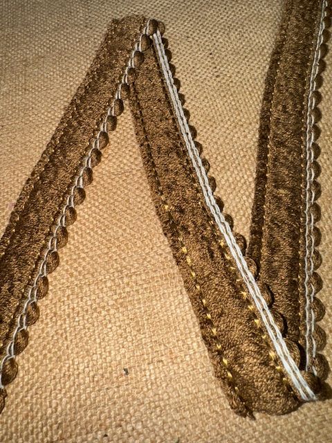 Upholstery Brush Fringe/ Ruche Trim - Tawny