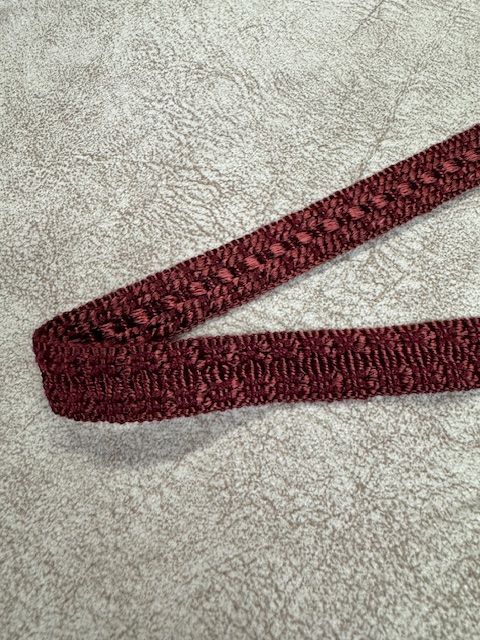 Upholstery Flat Braid Trim - Bordeaux