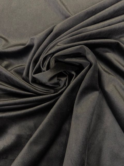 Rosemount Monaco Black Luxury Soft feel Velvet Upholstery Fabric