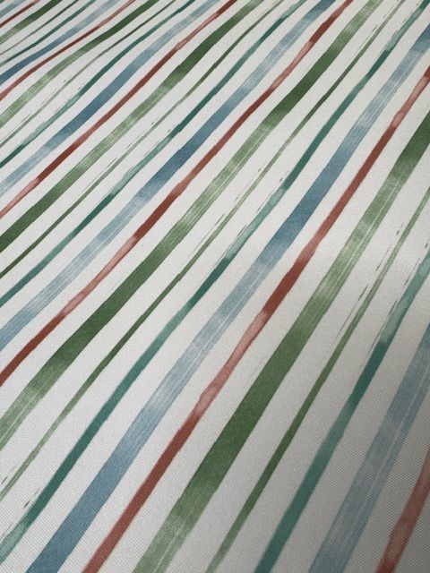 Chatham Glyn William Morris Sea Breeze Stripe Outdoor Fabric