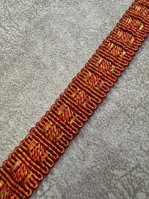 Upholstery Decoratove Braid Trim - Pumpkin Orange