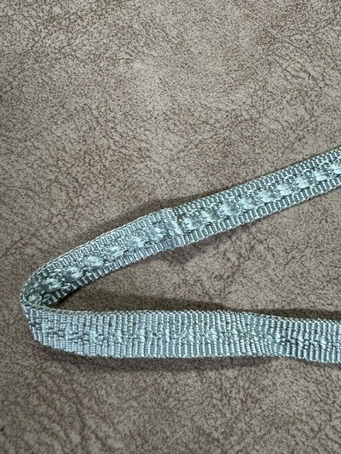 Upholstery Flat Braid Trim - Ice Blue