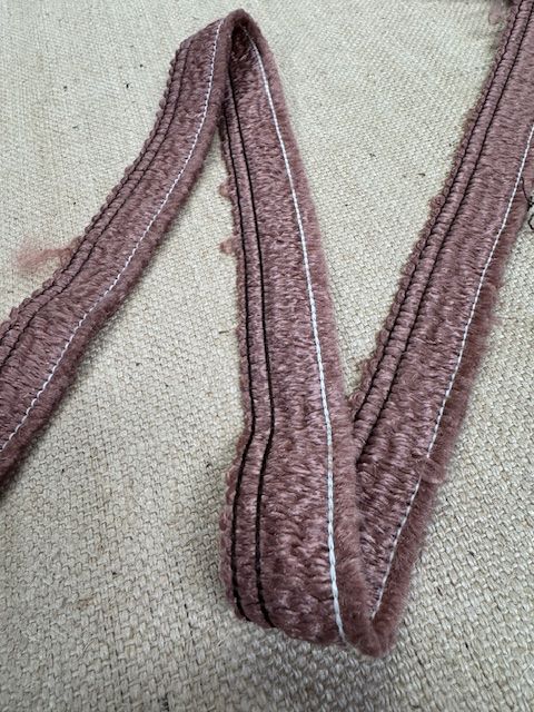 Upholstery Brush Fringe/ Ruche Trim - Milk Chocolate