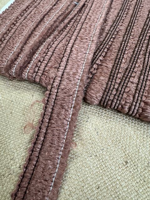 Upholstery Brush Fringe/ Ruche Trim - Milk Chocolate
