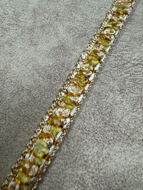 Upholstery Luxury Tufted Boucle Braid Trim - Lemon Shake