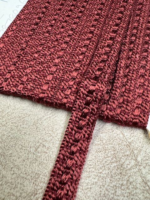 Upholstery Flat Braid Trim - Bordeaux