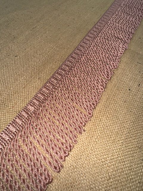 Upholstery Spectrum Roman Fringe - Braided top Rope - Candy Pink
