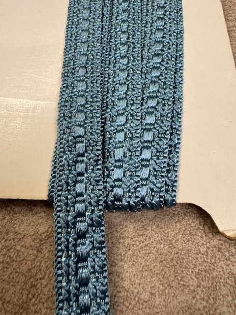 Upholstery Flat Braid Trim - Blue Boy