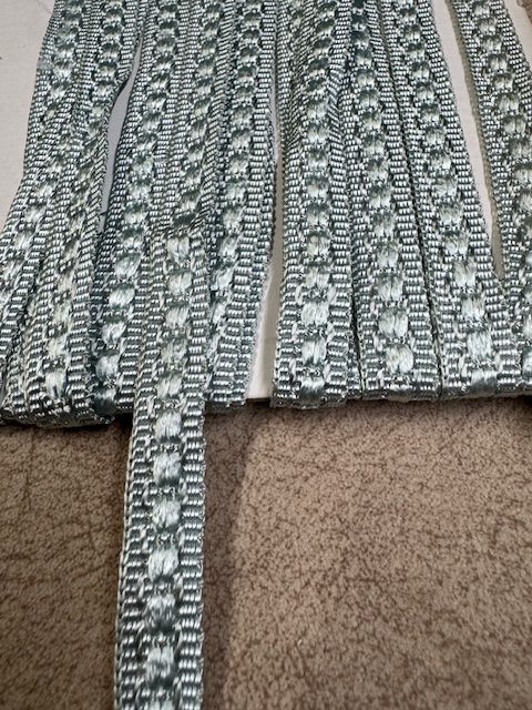 Upholstery Flat Braid Trim - Ice Blue