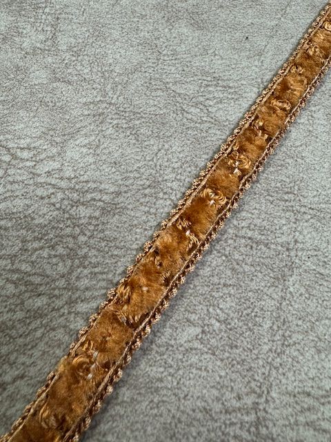 Upholstery Luxury Tufted Boucle Braid Trim - Light Terracotta