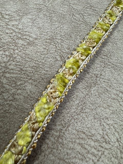 Upholstery Luxury Tufted Boucle Braid Trim - Pistachio