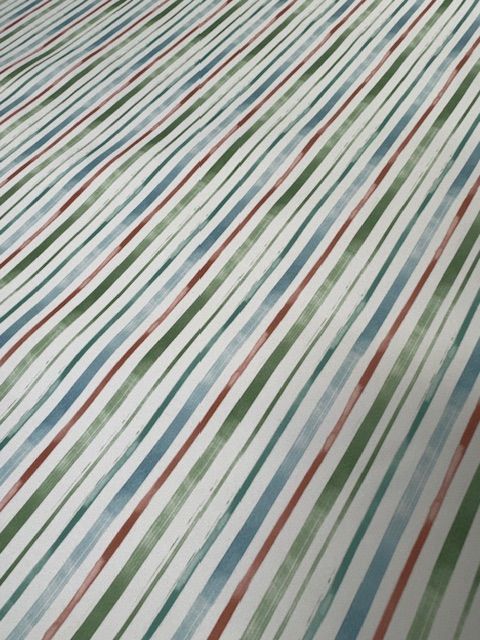 Chatham Glyn William Morris Sea Breeze Stripe Outdoor Fabric