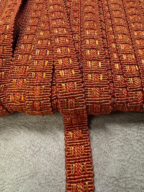 Upholstery Decoratove Braid Trim - Pumpkin Orange