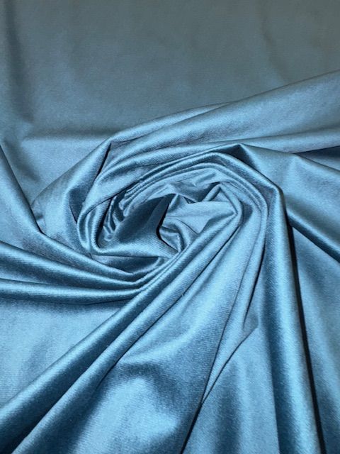 Rosemount Monaco Teal Luxury Soft feel Velvet Upholstery Fabric