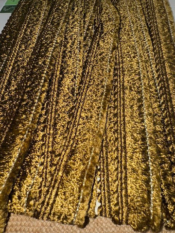 Upholstery Brush Fringe/ Ruche Trim - Burnt Cinnamon