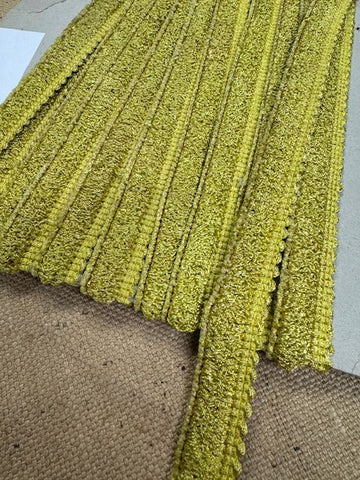 Upholstery Brush Fringe/ Ruche Trim - Egyptian Gold