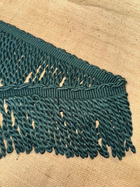 Upholstery Spectrum Heavy Bullion Fringe - Braided top Rope - Emerald Green (Copy)