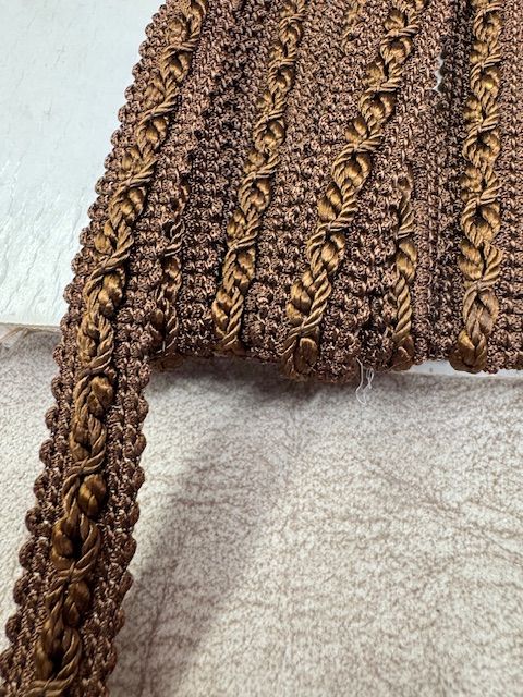 Upholstery Decorative Flat Braid Trim - Chocolate Brown