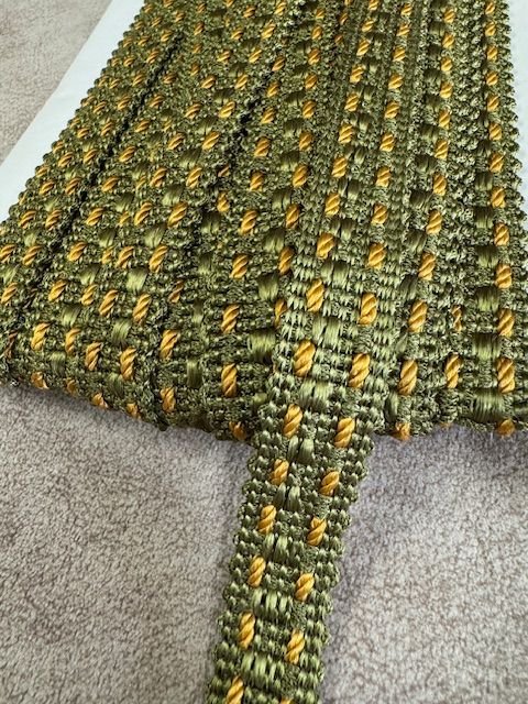 Upholstery Decorative Flat Braid Trim - Lime Pickle