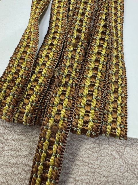 Upholstery Decorative Flat Braid Trim - Brown Pistachio