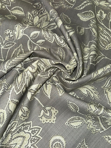 Porter and Stone Renesence Amore Dove 100% Cotton Woven Print Upholstery Fabric